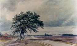 Painting of Prees Heath around 1900