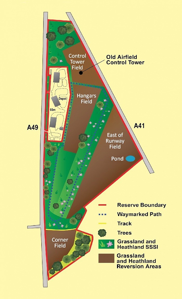 Prees Heath Common Reserve Location Map